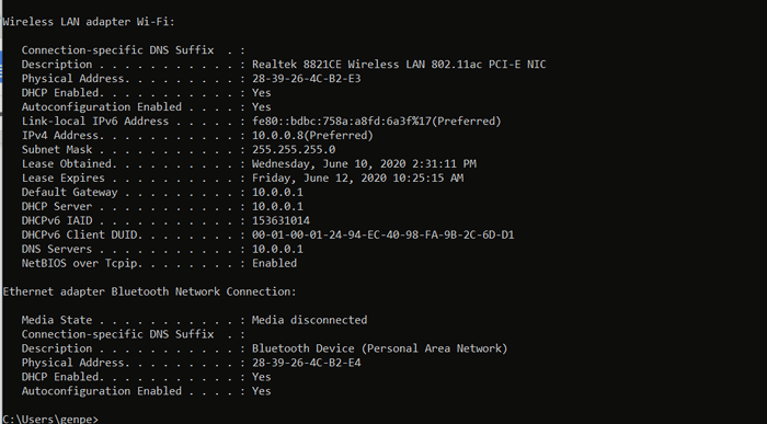 Поиск IP‑адресов в Windows