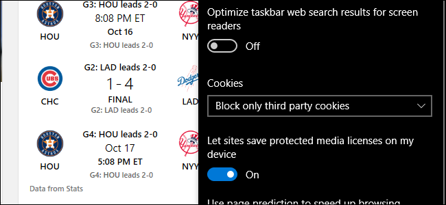 Параметры куки в Edge