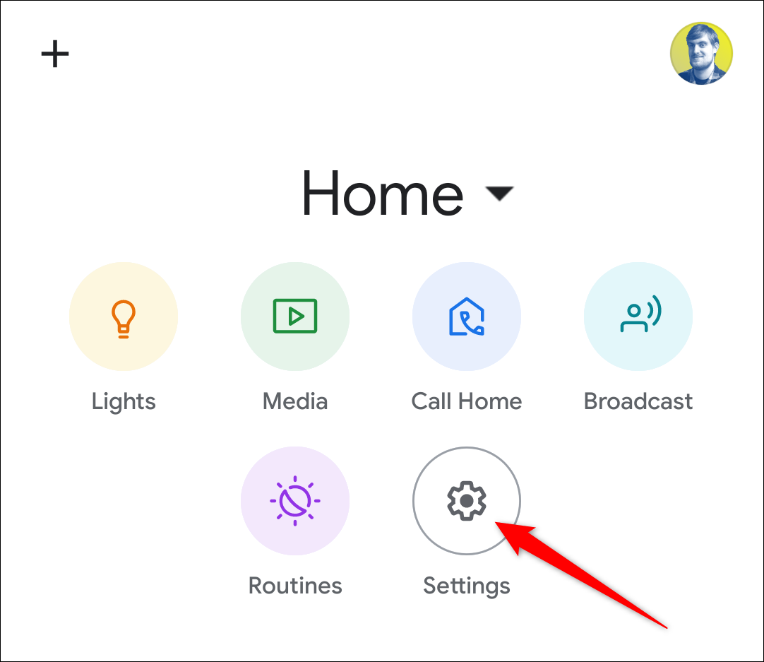 google home settings