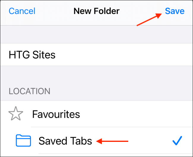 Save Bookmarks in Folder