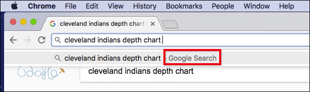 Omnibox Chrome с результатами поиска