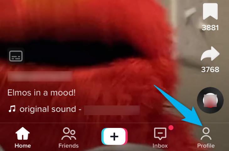 Нижняя панель с кнопкой «Профиль» на iPhone