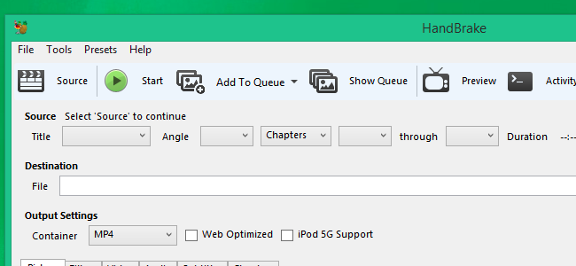 HandBrake — кодирование видео