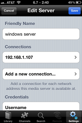 Добавление подключения iOS