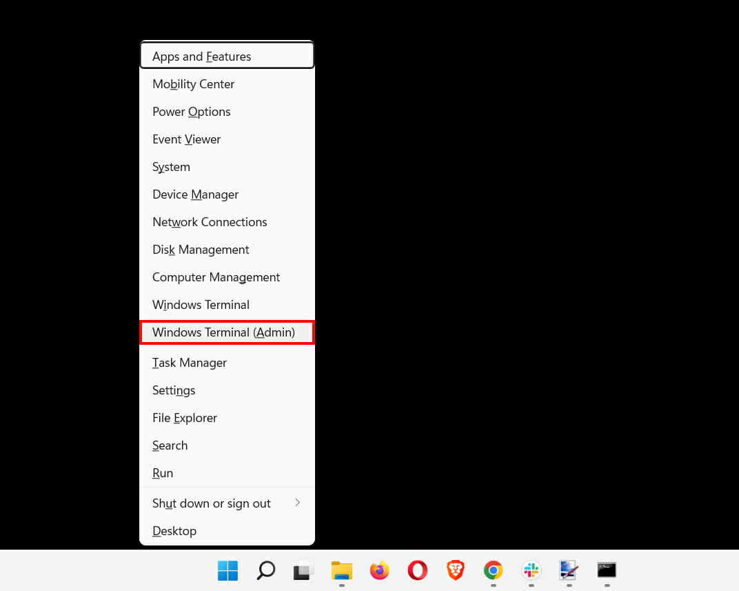 Открытие Windows Terminal с правами администратора