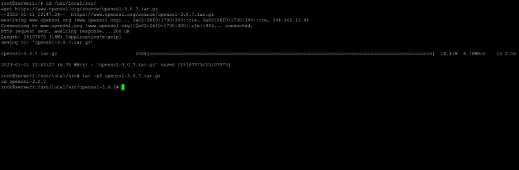Установка OpenSSL 3.0.7 из исходников