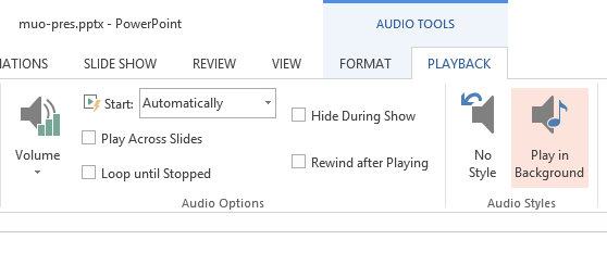 Панель вставки аудио в PowerPoint — варианты: онлайн и с компьютера