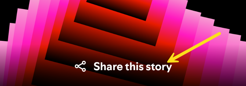 Кнопка для шаринга Spotify Wrapped.