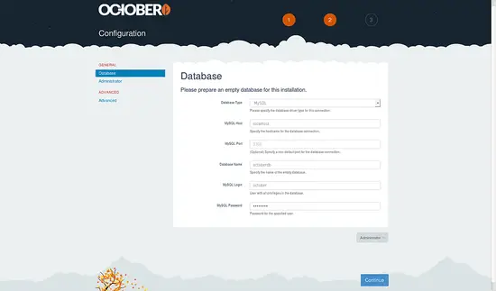 Конфигурация базы данных