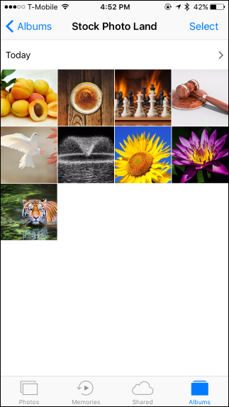 Кнопка «Добавить в Воспоминания» в интерфейсе приложения «Фото»