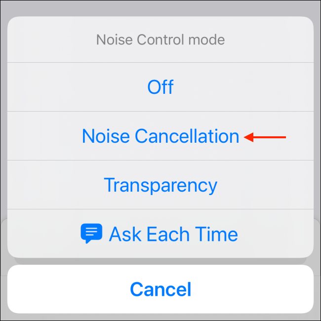 Select Noise Cancellation
