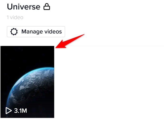 Просмотр коллекции в Избранном