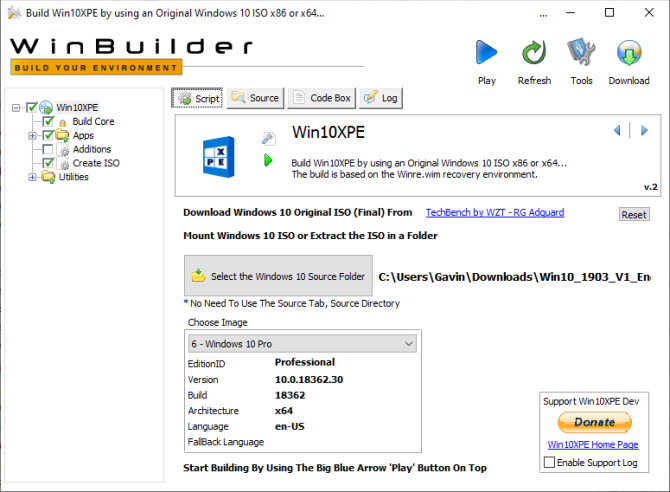 windows pe rescue disc winbuilder