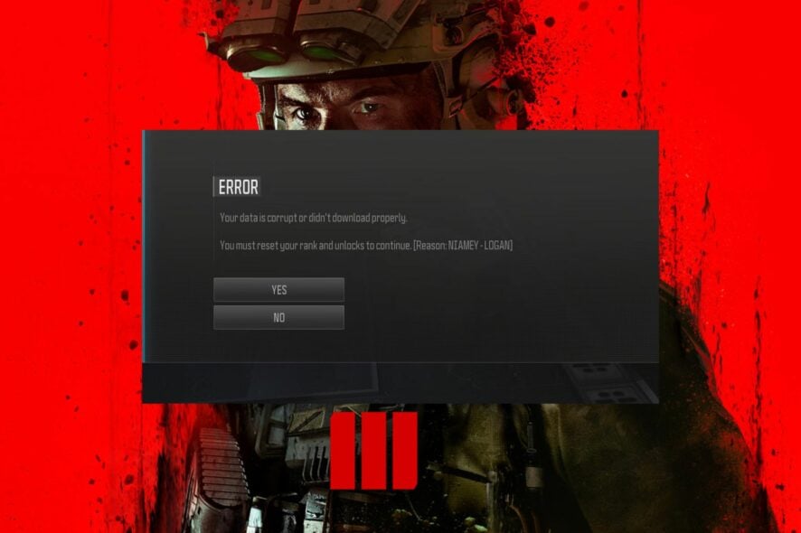 Исправить ошибку сброса ранга в MW3