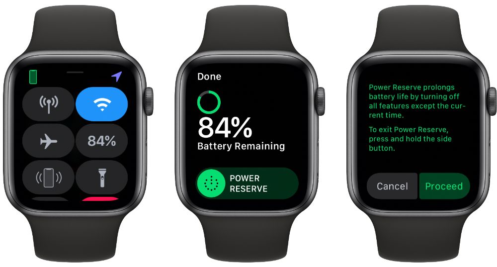 Apple Watch Power Reserve