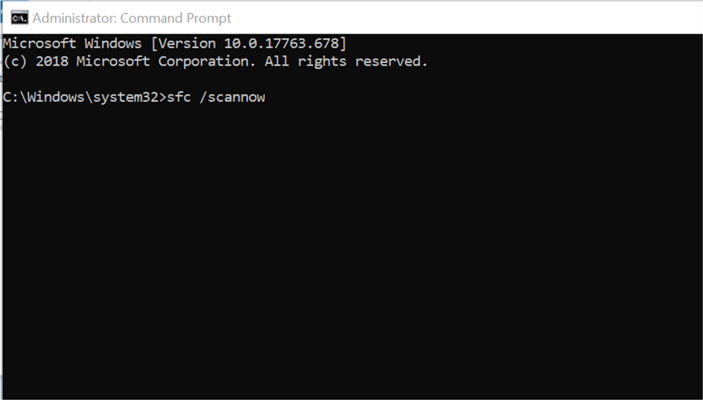 Скриншот: процесс проверки системных файлов в командной строке
