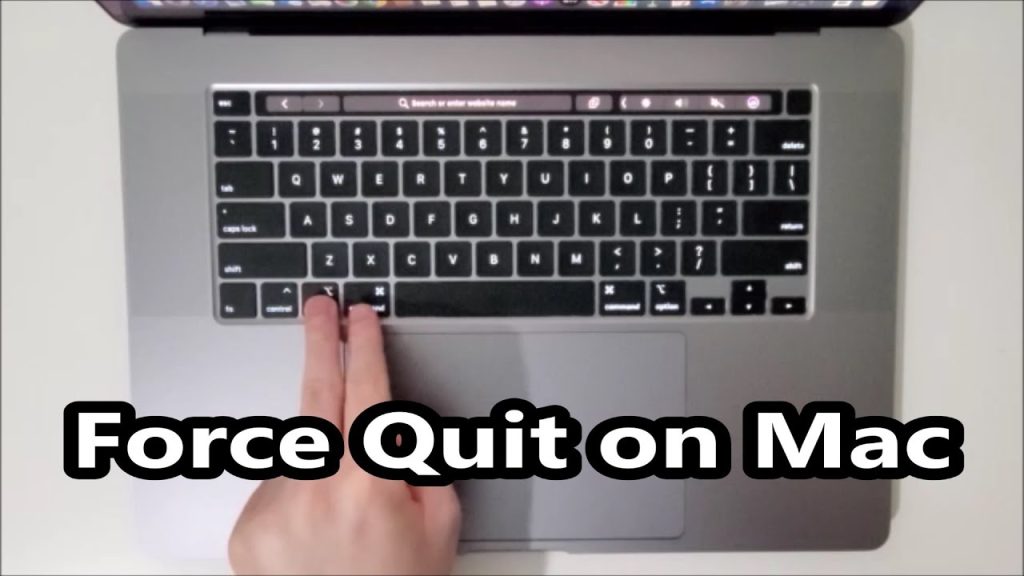 Окно Force Quit: список запущенных приложений