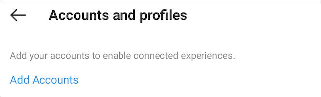 Добавление аккаунта Facebook в Instagram