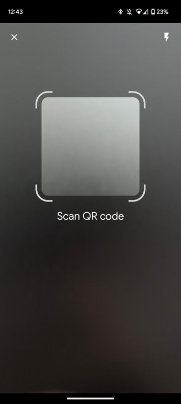 Google Lens' QR code scanning feature