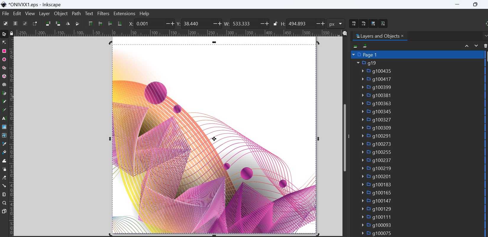 Редактирование EPS в Inkscape: импорт и редактирование векторных объектов