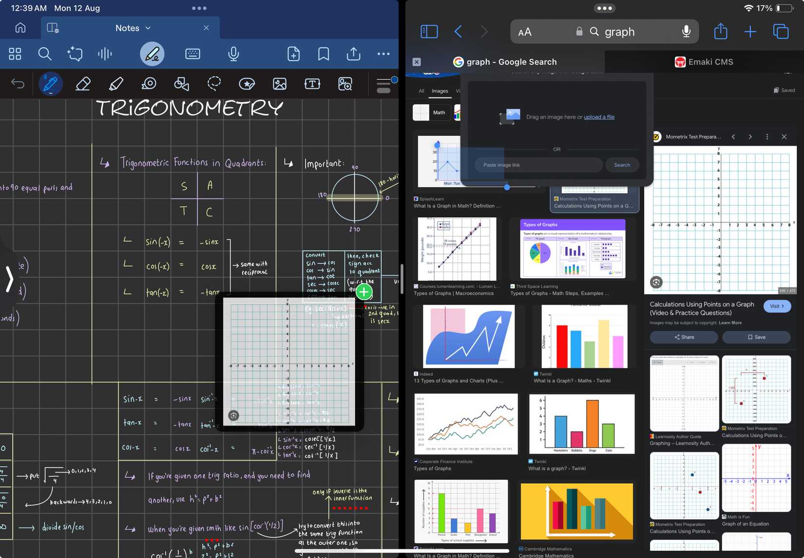 Перемещение изображения из одного окна в другое в Split View