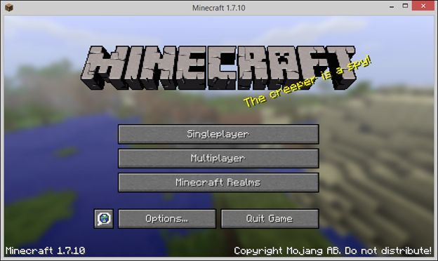 Окно игры после запуска инстанса