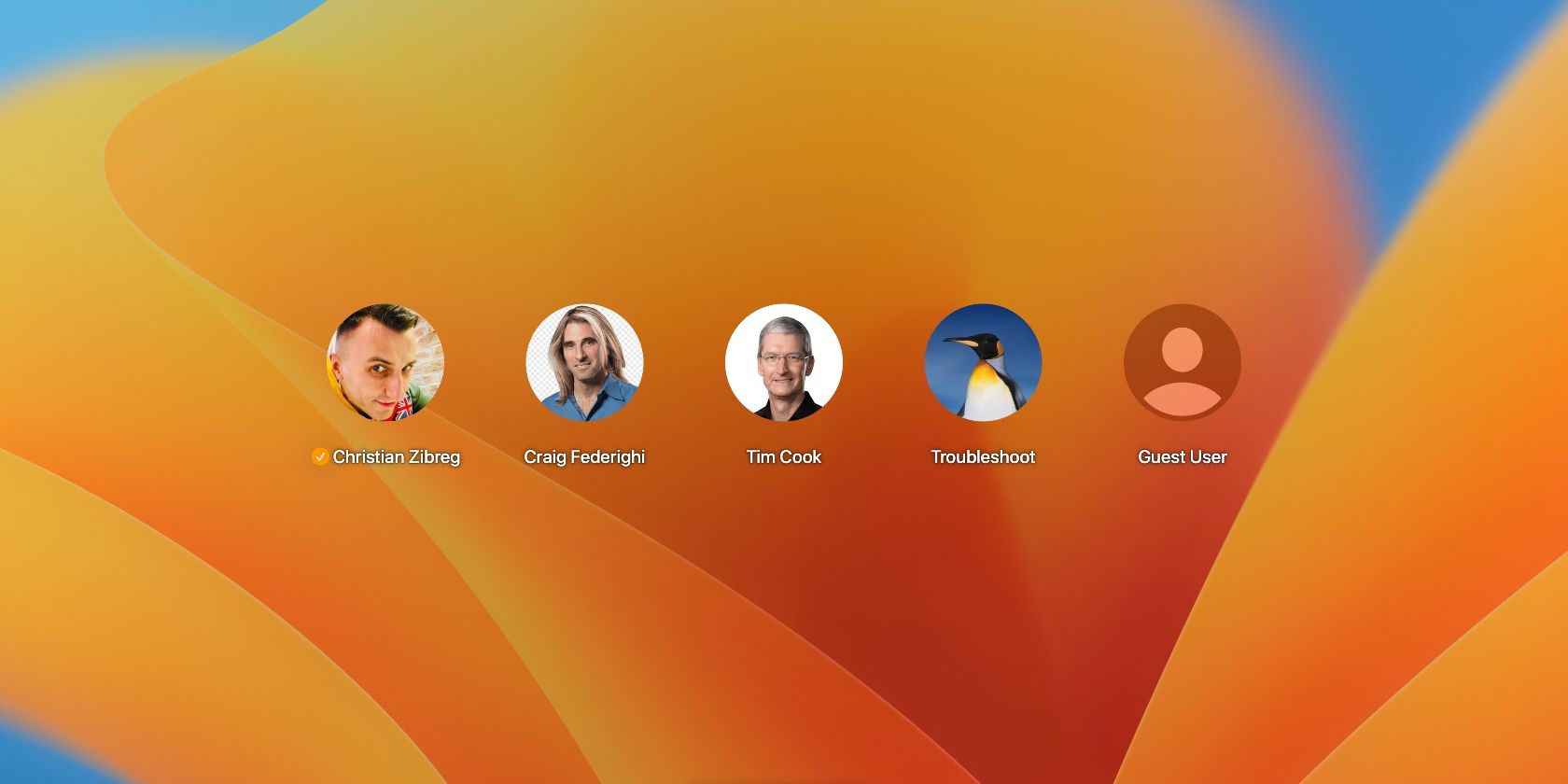 Управление несколькими учётными записями на Mac