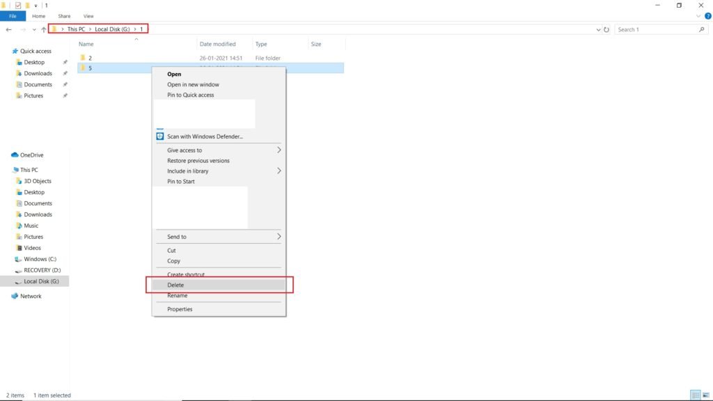 Папка перемещена в более короткий путь