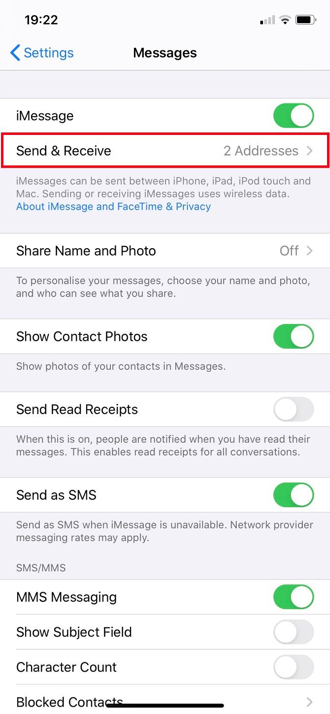 iphone cell number and email address
