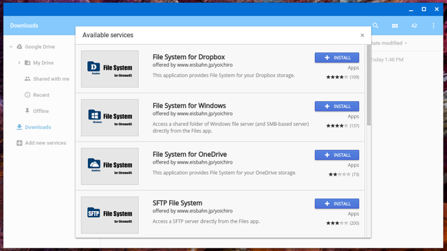 Аутентификация провайдера файловой системы после установки
