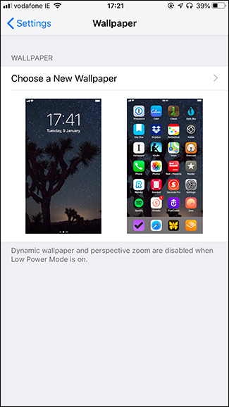 Выбор новой обои — Live Photos