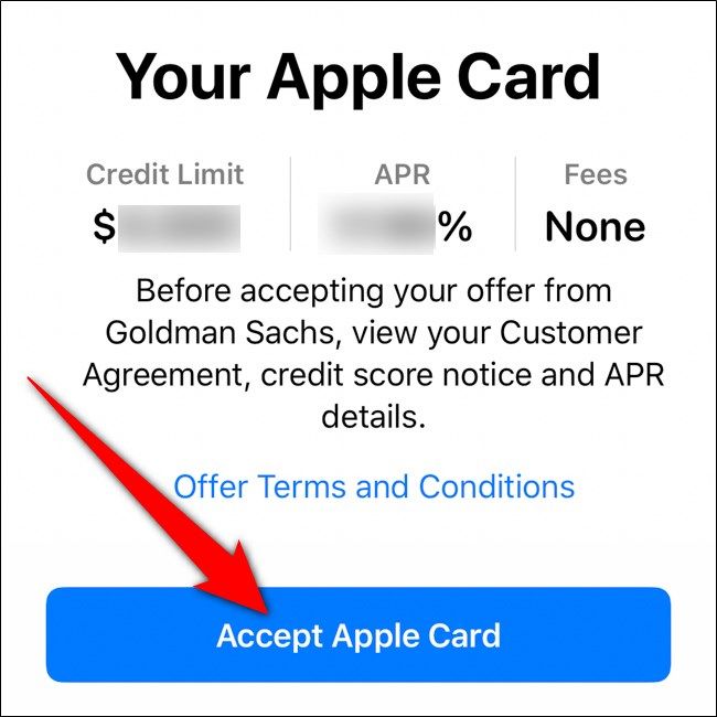 iPhone Wallet Accept Apple Card