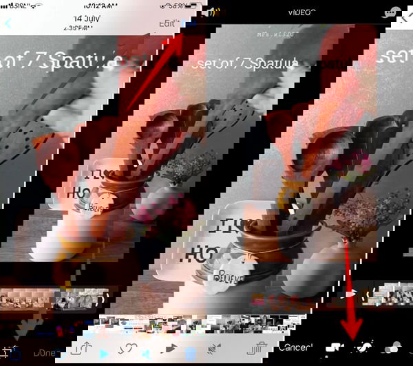 Интерфейс редактирования видео в Apple Photos