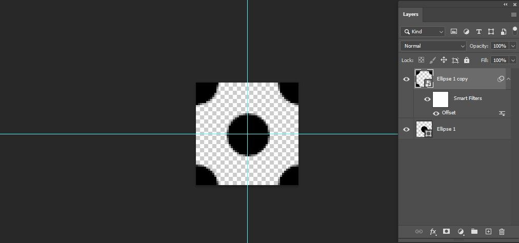 Параметры смещения в Photoshop
