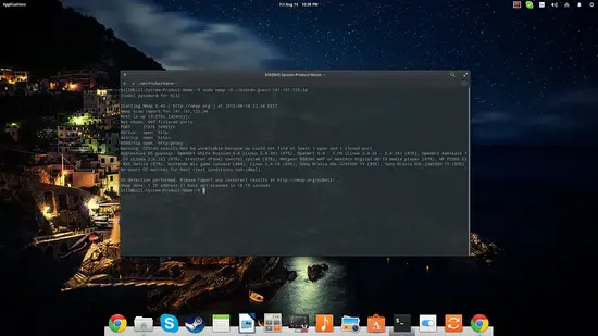 Пример угадывания ОС по сети с Nmap: оценка уверенности.
