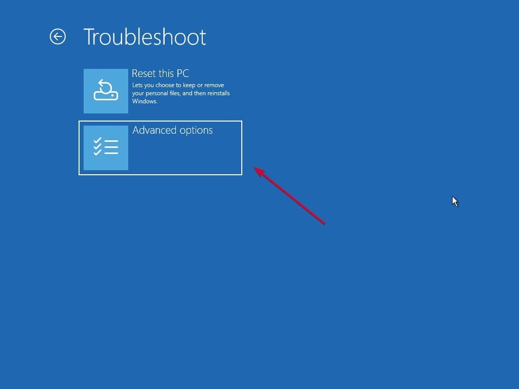 Переход в настройки встроенного ПО UEFI