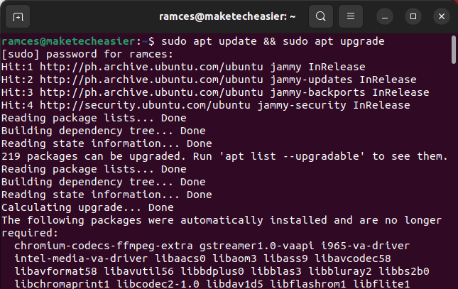 Обновление системы Ubuntu