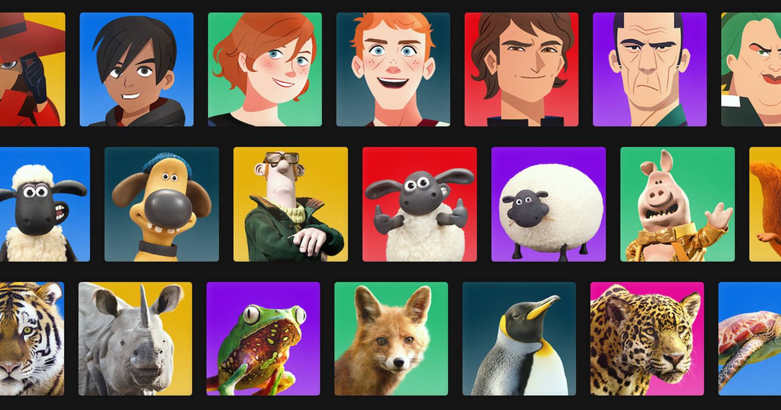 Изображения профилей Netflix с разными иконками