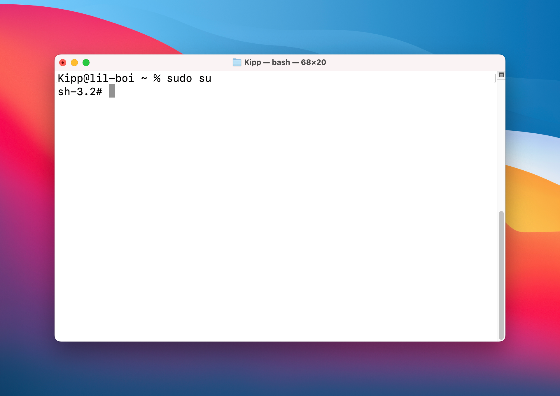 Успешная аутентификация через Touch ID.