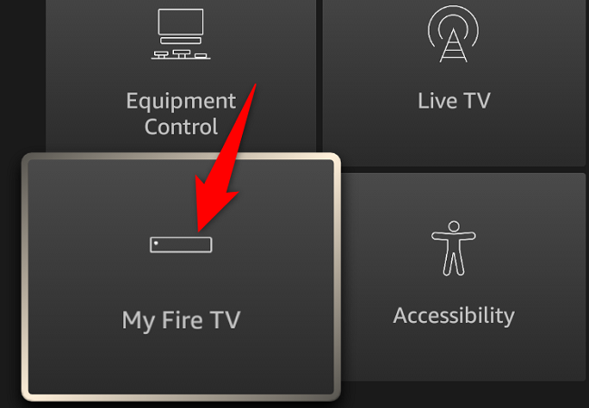 Выберите «Мой Fire TV».