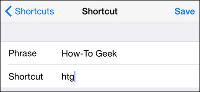 Пример: сокращение htg расширяется в How-To Geek