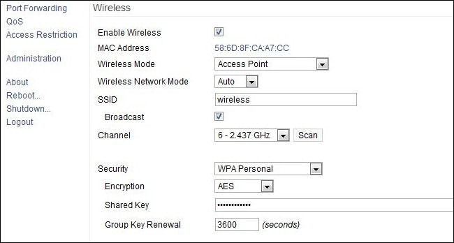 Маршрутизатор подключён к внутренней Ethernet‑розетке
