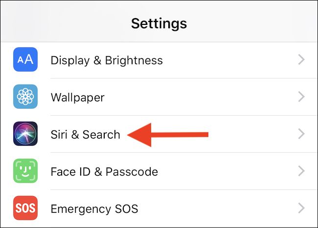 Отключить подсказки Siri на экране блокировки