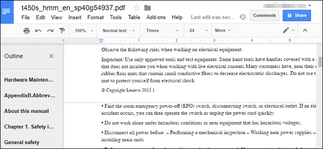 Сохранение и экспорт отредактированного документа
