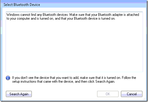 Список обнаруженных Bluetooth‑устройств в BTProx
