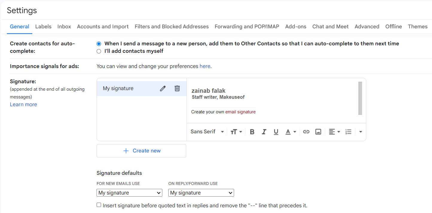 Добавление анимированной подписи в Gmail