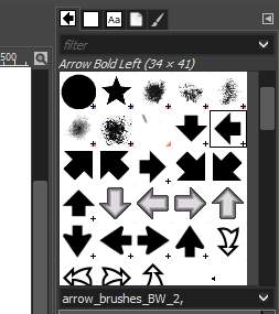 gimp-arrows-brushes