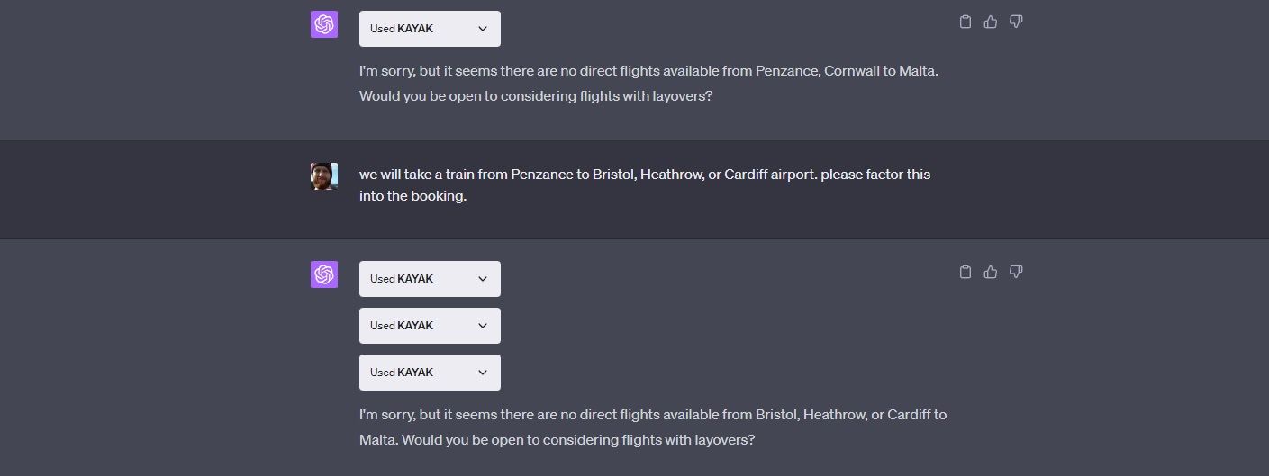 добавление уточнений для Kayak