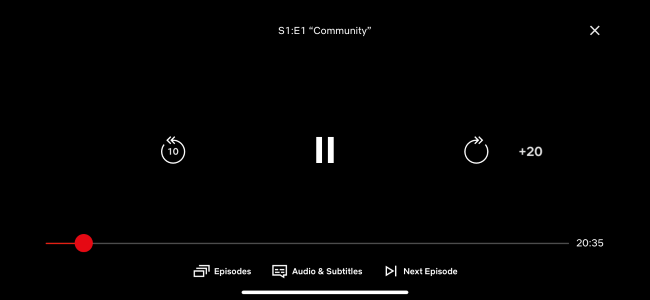 Ползунок воспроизведения на экране плеера