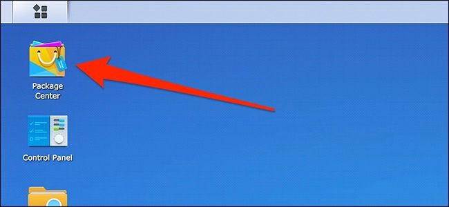 Окно Package Center в DSM с каталогом пакетов